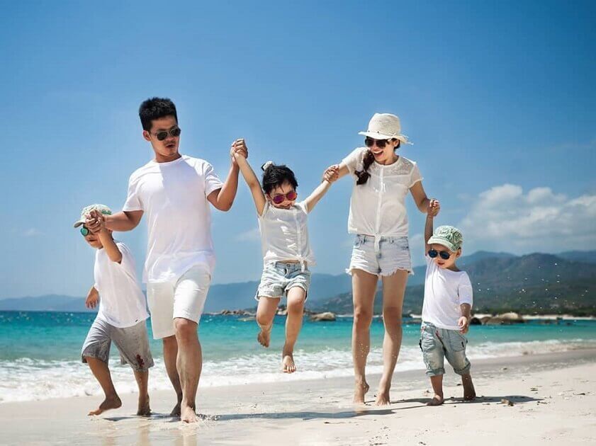 Du lich da nang cho gia dinh co con nho