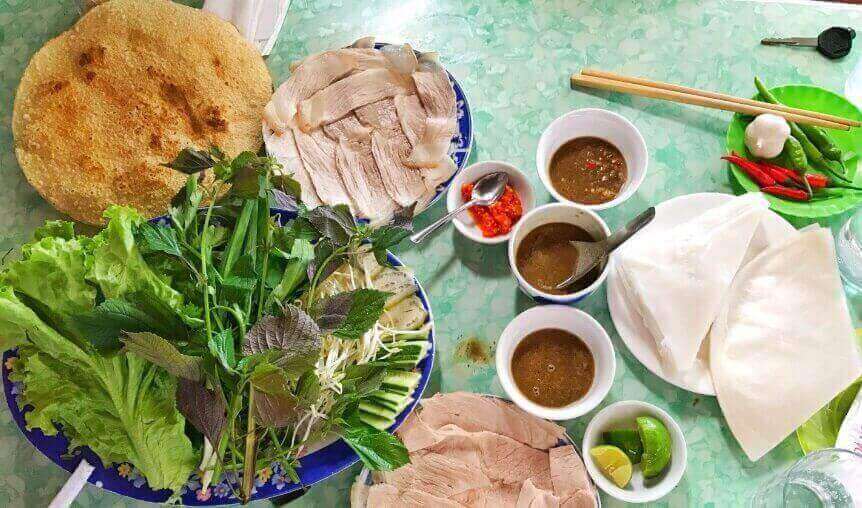 banh trang cuon thit heo ngon o da nang