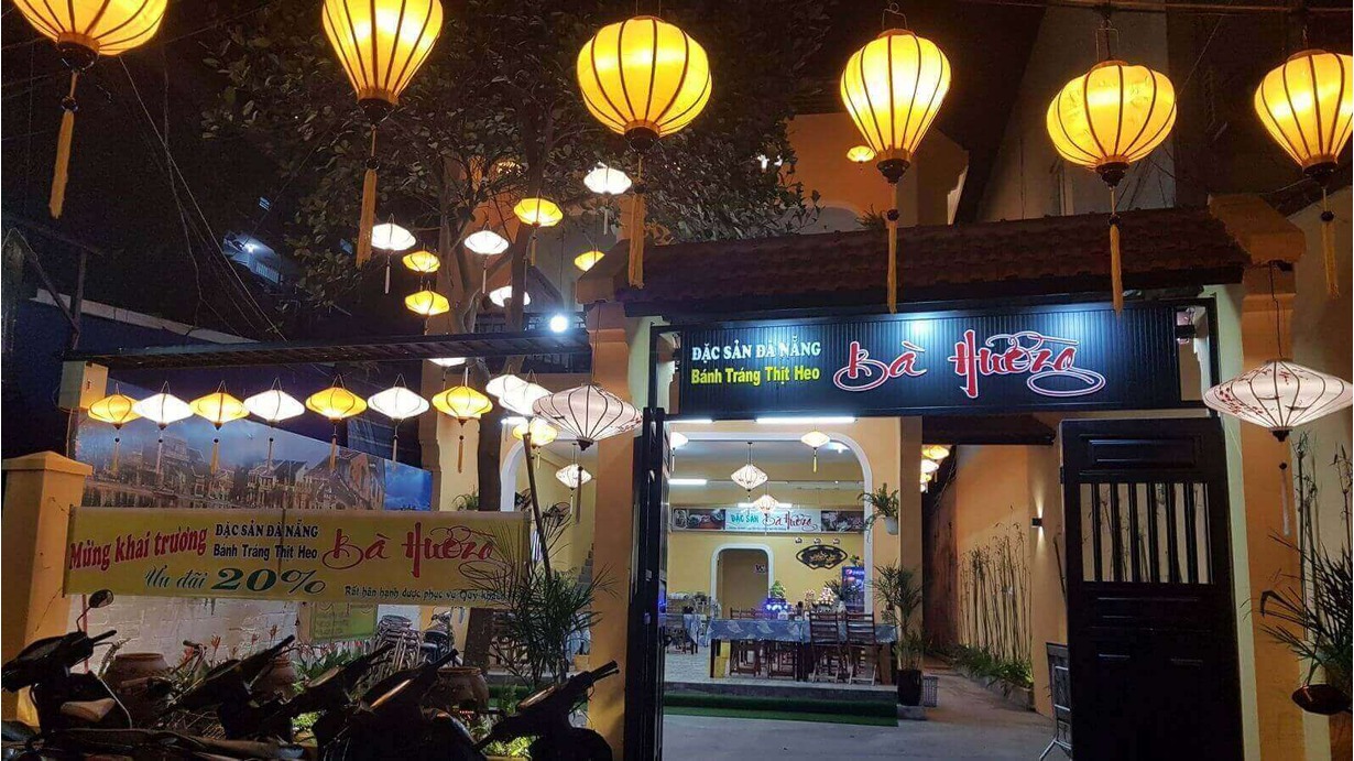 Quan banh trang cuon thit heo da nang