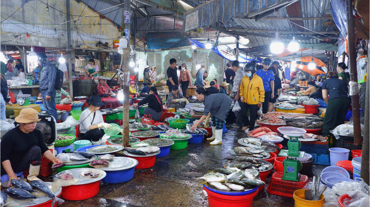 cac cho hai san o da nang