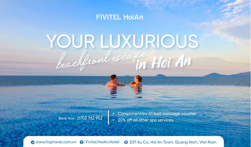 ƯU ĐÃI DỊCH VỤ SPA TẠI FIVITEL HỘI AN 