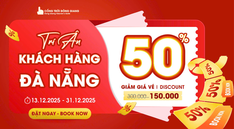 Cổng trời Đông Giang tri ân giảm 50% giá vé cho khách địa phương