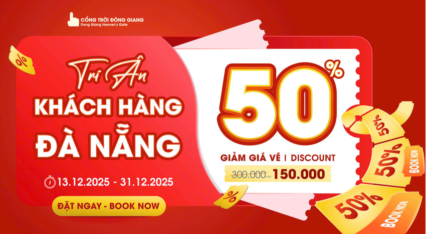 Cổng trời Đông Giang tri ân giảm 50% giá vé cho khách địa phương